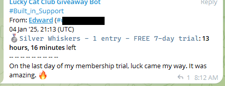 Edward's testimonial